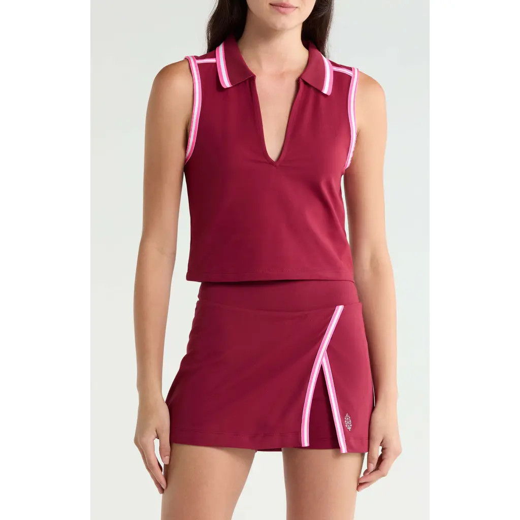 Free People FP Movement Forehand Polo in Brick at Nordstrom, Size X-Small | Nordstrom