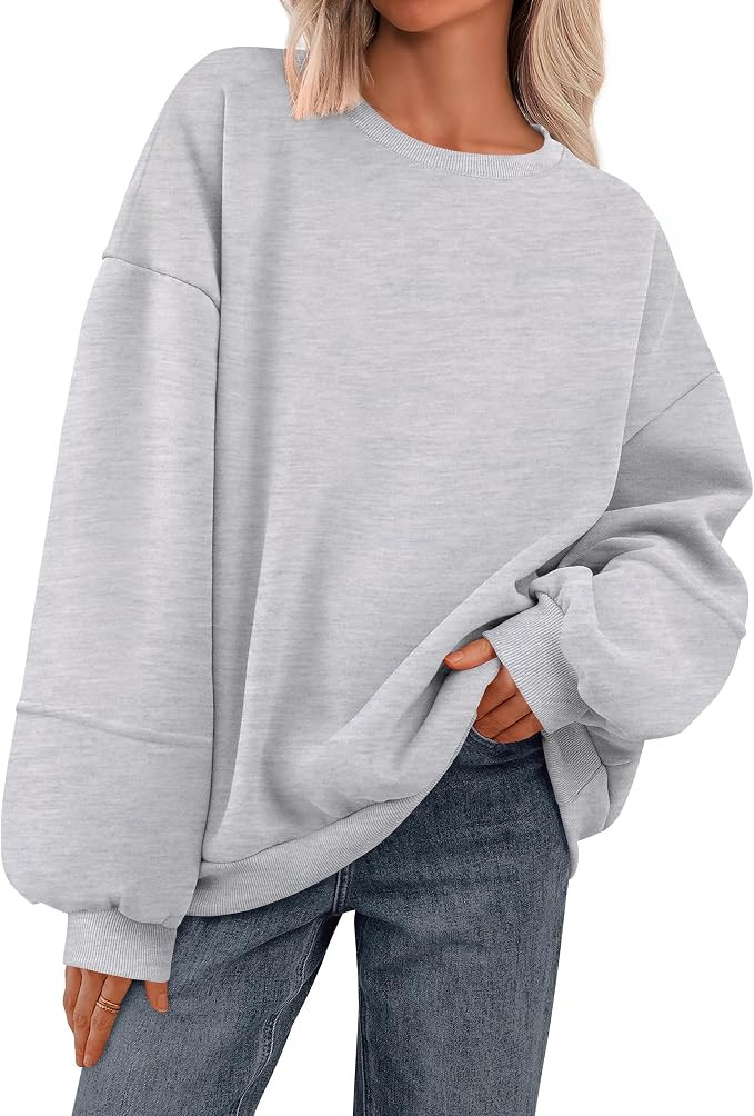 PRETTYGARDEN Oversized Sweatshirt for Women Spring Long Sleeve Crewneck Fleece Loose Casual Pullo... | Amazon (US)