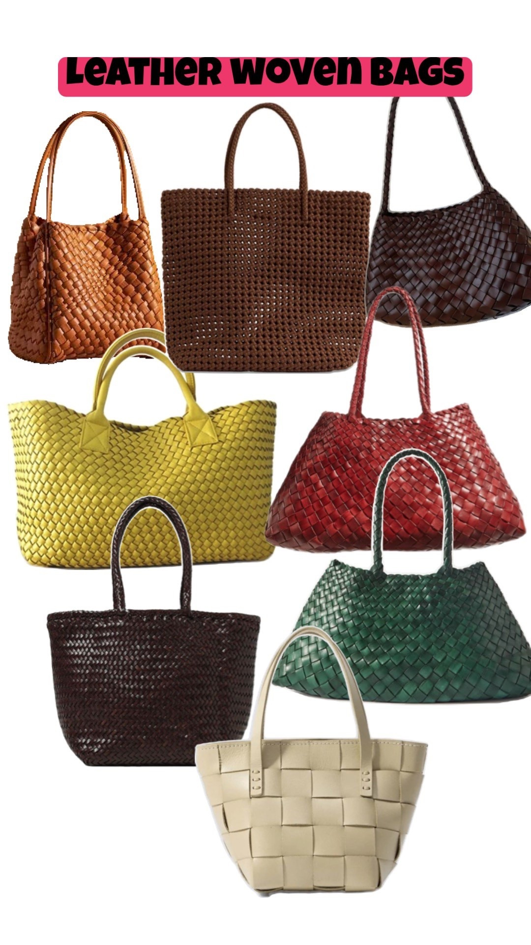 Woven leather bags are not only on trend they add in a wonderful texture to your outfits!

#LTKWorkwear #LTKStyleTip #LTKOver40