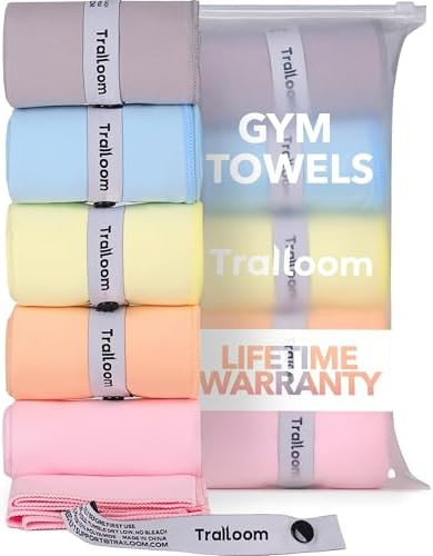 Microfiber Workout Towels - Quick Dry, Highly Absorbing, Odor-Free, for Women & Men - Gym Sweat S... | Amazon (US)