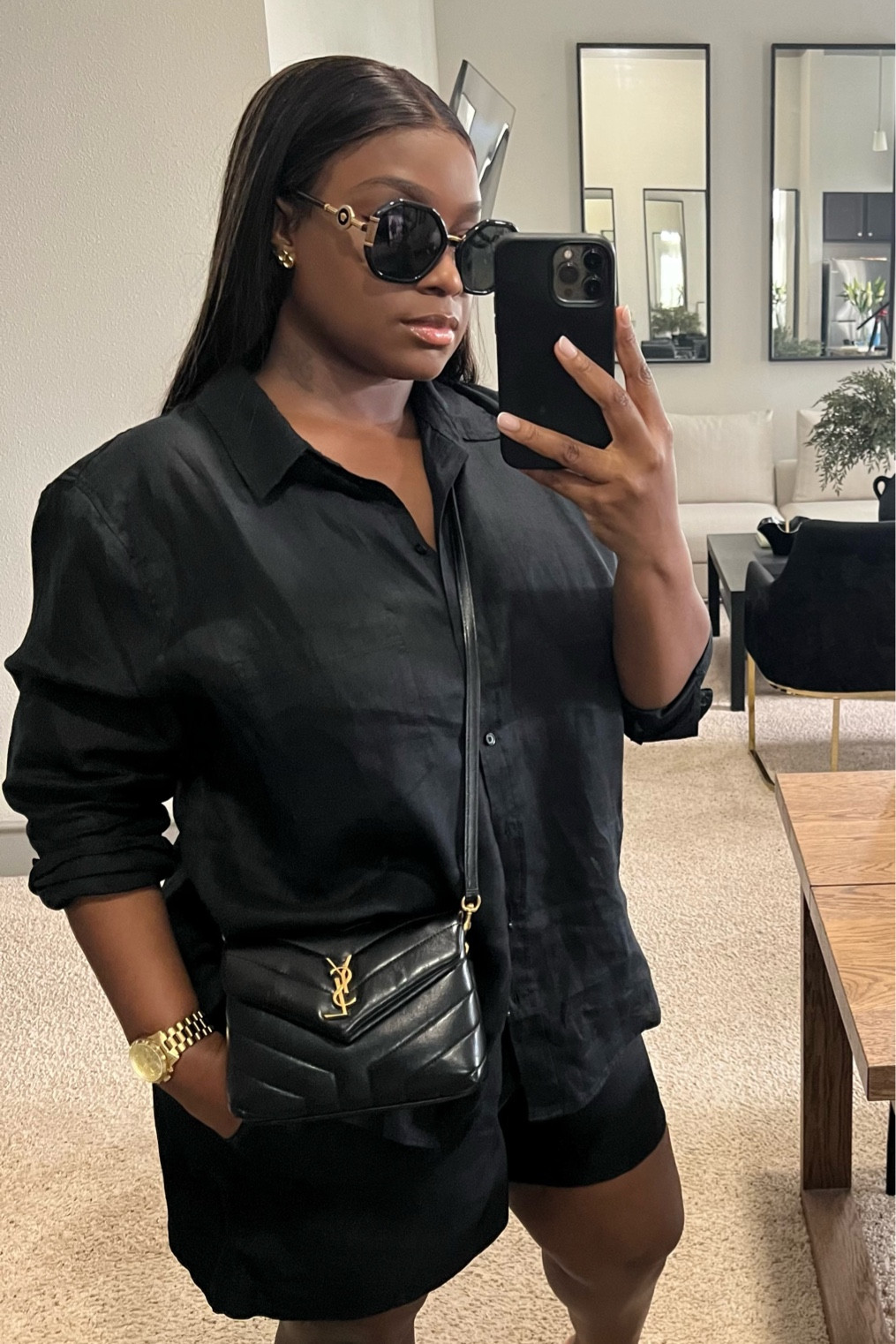 Top: Extra large 
Shorts: Large 

#LTKstyletip #LTKunder100 #LTKFind