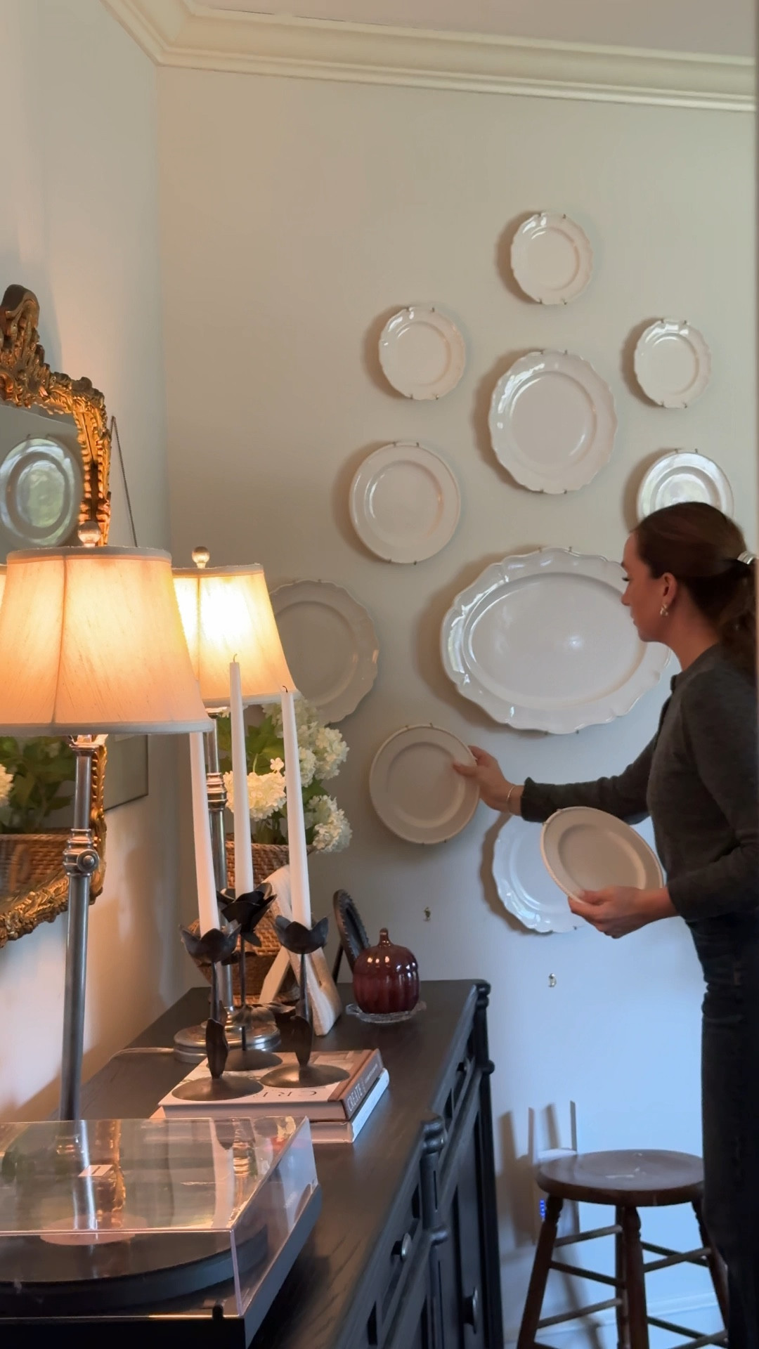 The French inspired plate wall of my dreams 🍽️🤍

#LTKHome #LTKFindsUnder100