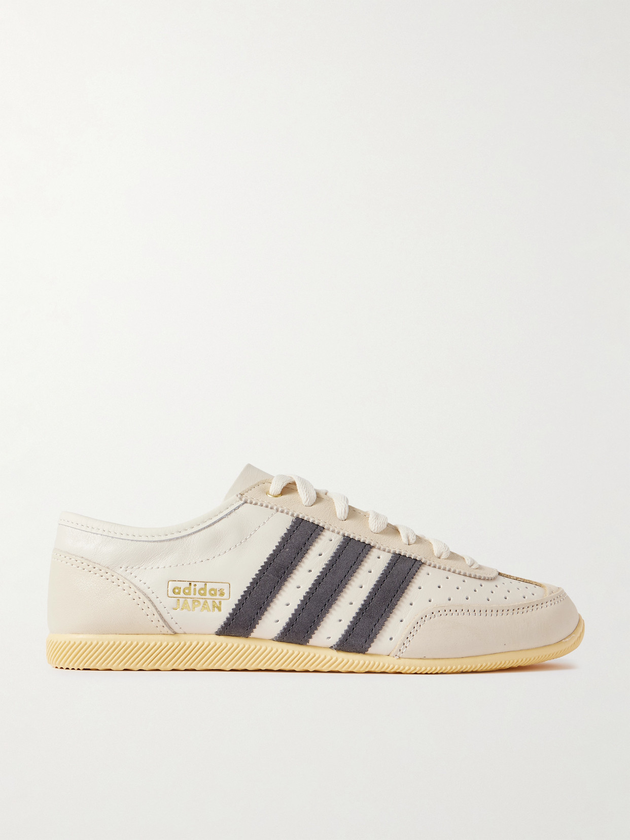 adidas Originals - Japan Decon W Perforated Suede-trimmed Leather Sneakers - Cream | NET-A-PORTER (US)