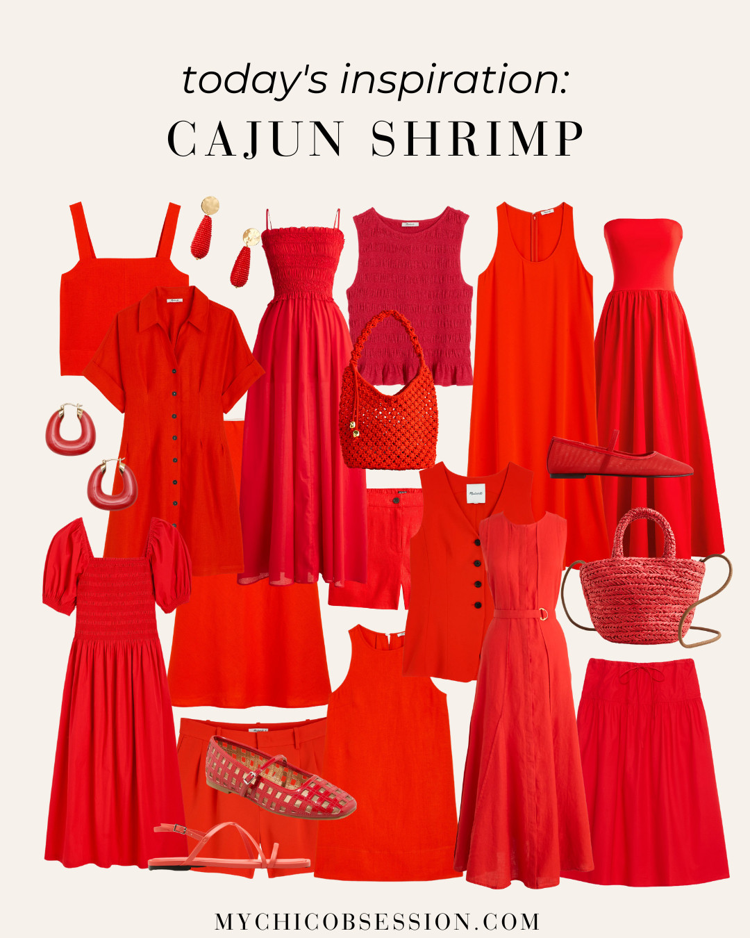 Today's inspiration: Cajun Shrimp. The iconic nail color by OPI is the perfect blend of vibrant red, coral and orange. Create summer outfits with a pop of Cajun Shrimp color this summer season. 

 #LTKSeasonal #LTKShoeCrush #LTKItBag