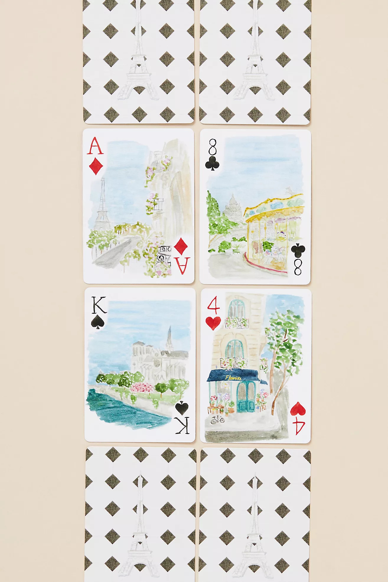 Loulou Baker Watercolor Playing Cards | Anthropologie (US)