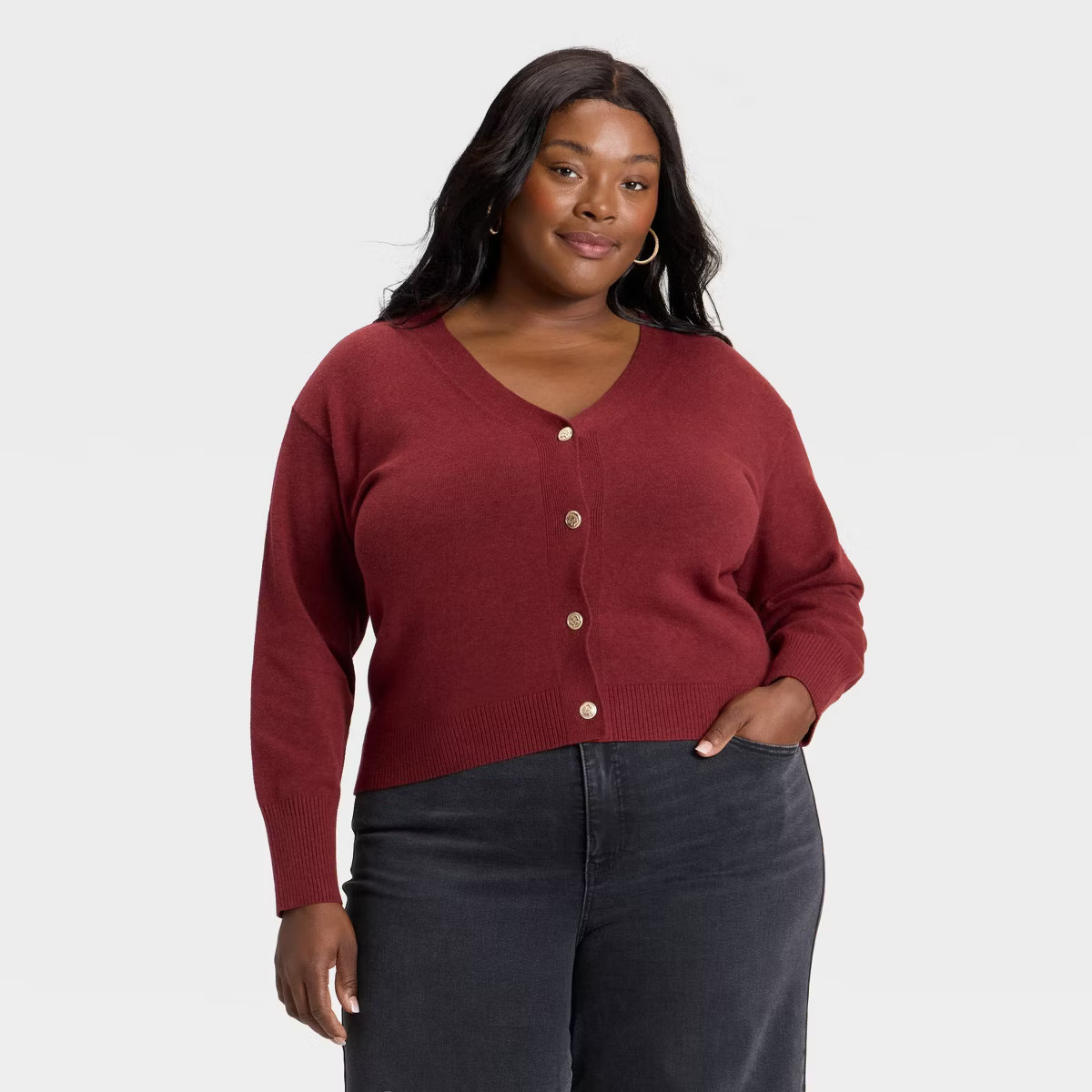 Women's Button-Front Cardigan Sweater - Ava & Viv™ | Target