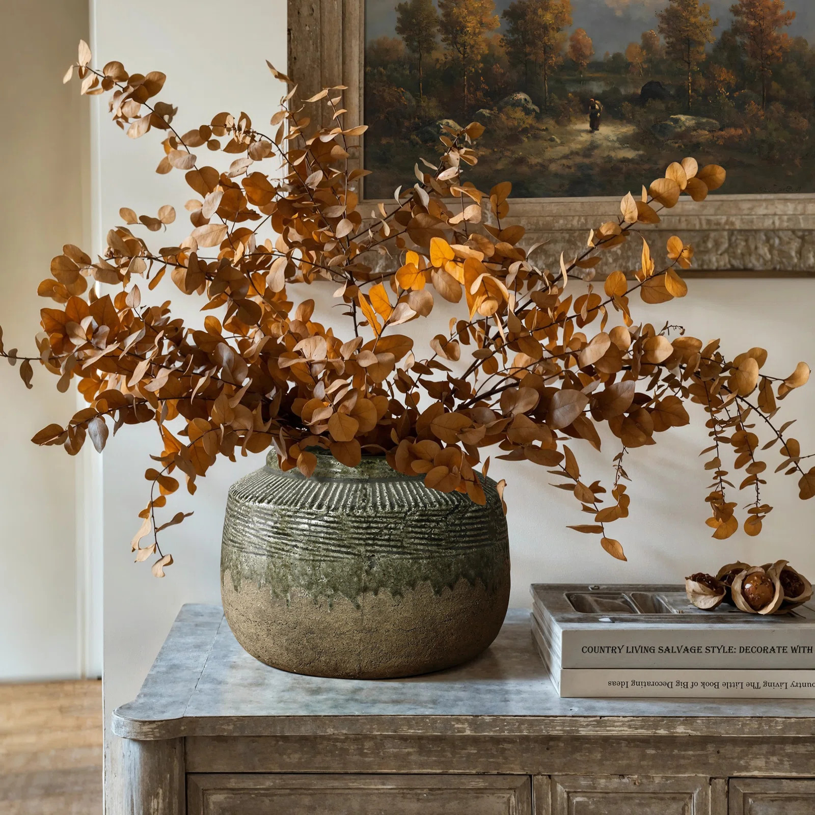 Rustic Brown Stoneware Indoor and Outdoor Bowl Vase | Wayfair North America