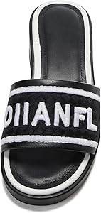 Women's Sandals & Slippers Casual Open Toe Wedge Slippers Indoor Outdoor | Amazon (US)