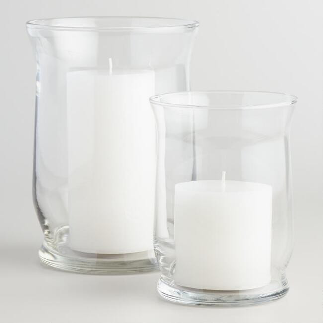 Adorn Glass Hurricane Candleholder | World Market