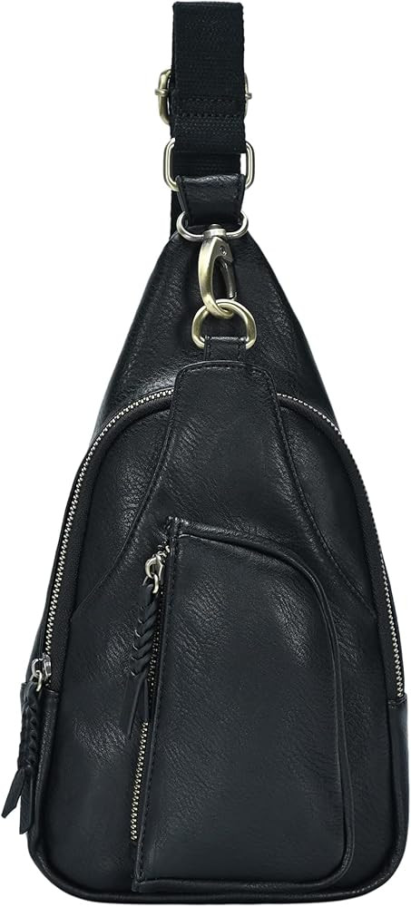 The Tasha Soft Vegan Leather Crossbody Sling Purse | Amazon (US)