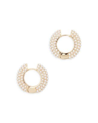 Chunky Imitation Pearl Huggie Earrings | Bloomingdale's (US)