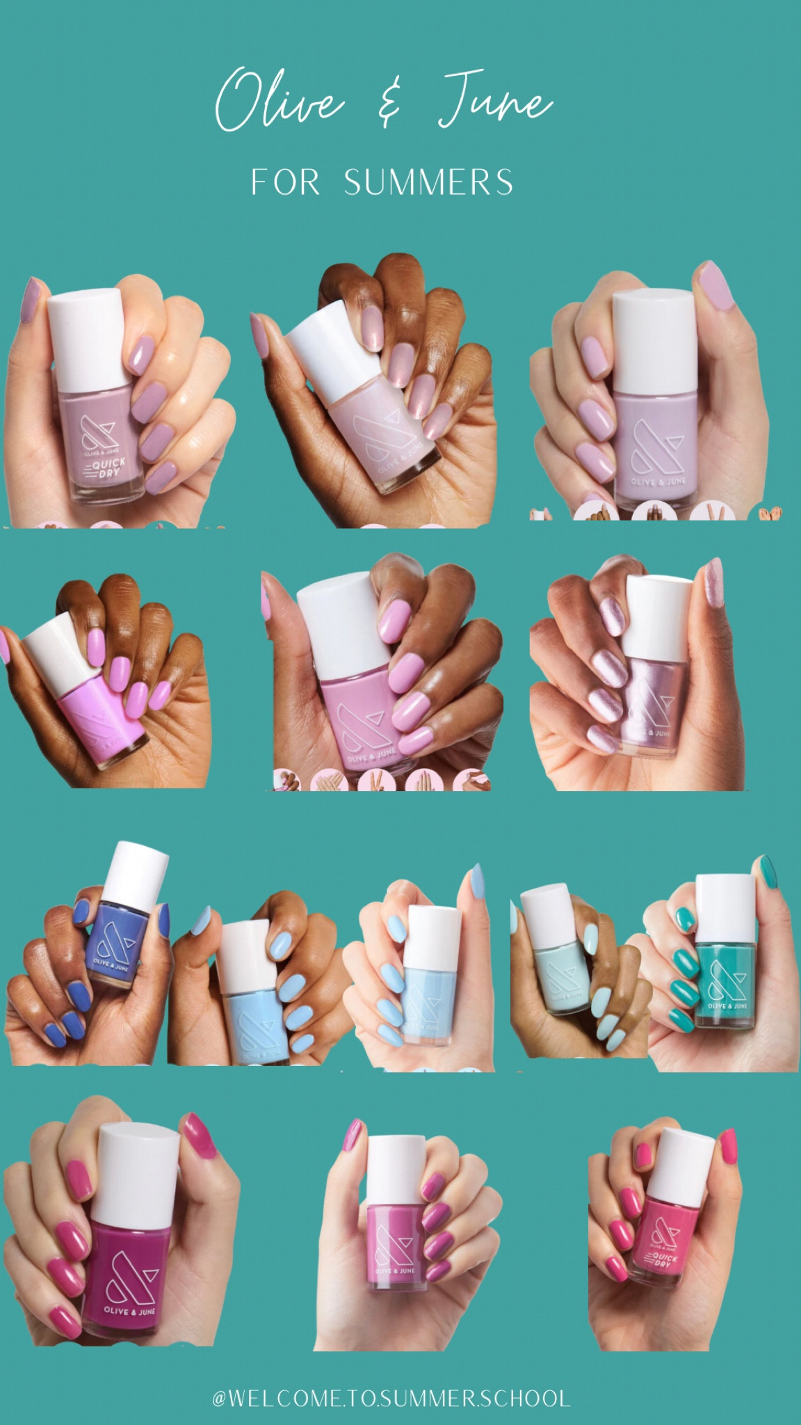 New #hocsummer nail polish shades from Olive & June 

#LTKbeauty