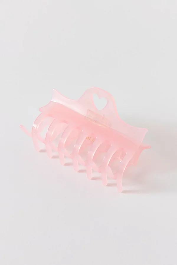 Emi Jay Heartbreaker Claw Clip in Pink Vanilla, Women's at Urban Outfitters | Urban Outfitters (US and RoW)