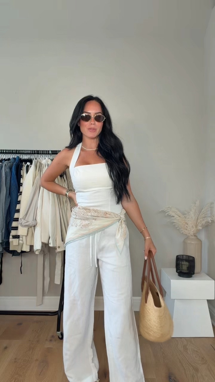 Summer linen outfit 🤍
I’ll have all the details on my LTK ✨

My sizing: 5’7, 145lbs, 32DD
I’m wearing size smalls.






@Aritzia summer outfit, linen outfit, white linen outfit, linen set, coastal style, coastal chic, summer fashion, warm weather outfit, vacation outfit, resort wear, beach vacation outfit, European summer style, effortless style, neutral outfit, elevated basics, chic summer outfit, summer staples, sun hat outfit, straw hat outfit, bandana styling, scarf styling, casual chic, everyday outfit, vacation style, Steve Madden shoes, sandal outfit, summer sandals, Aritzia outfit, Aritzia summer, linen pants outfit, linen top, clean girl aesthetic, old money style, timeless style, capsule wardrobe, summer wardrobe, outfit inspiration

#LTKootd #LTKgrwm #LTKSaleAlert