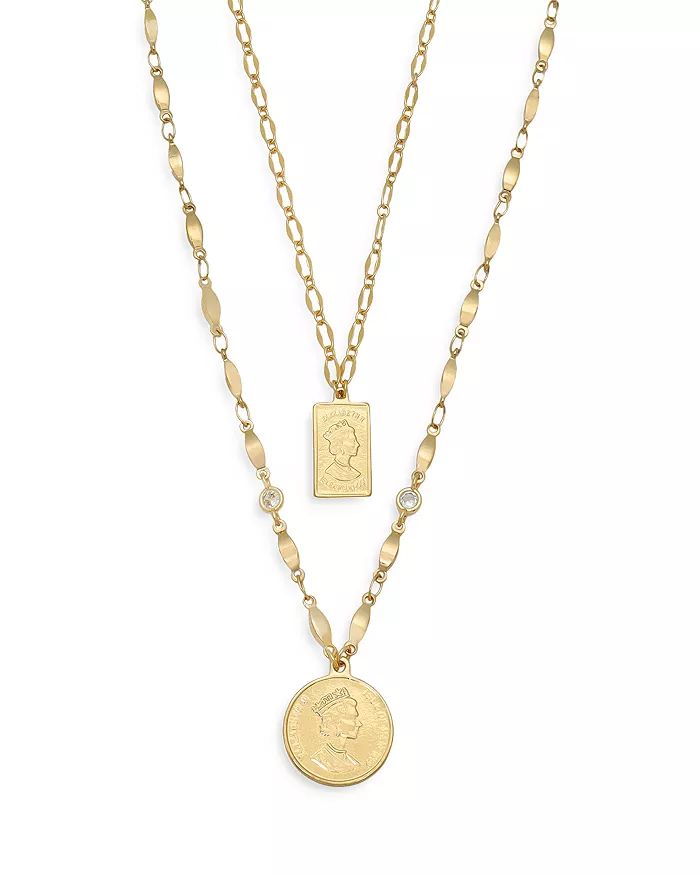 Medallions of Mine Layered Coin Necklace Set, 12"-16" | Bloomingdale's (US)