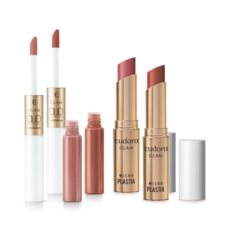 Combo Batons Eudora Glam (4 itens) | Eudora | Eudora (BR)