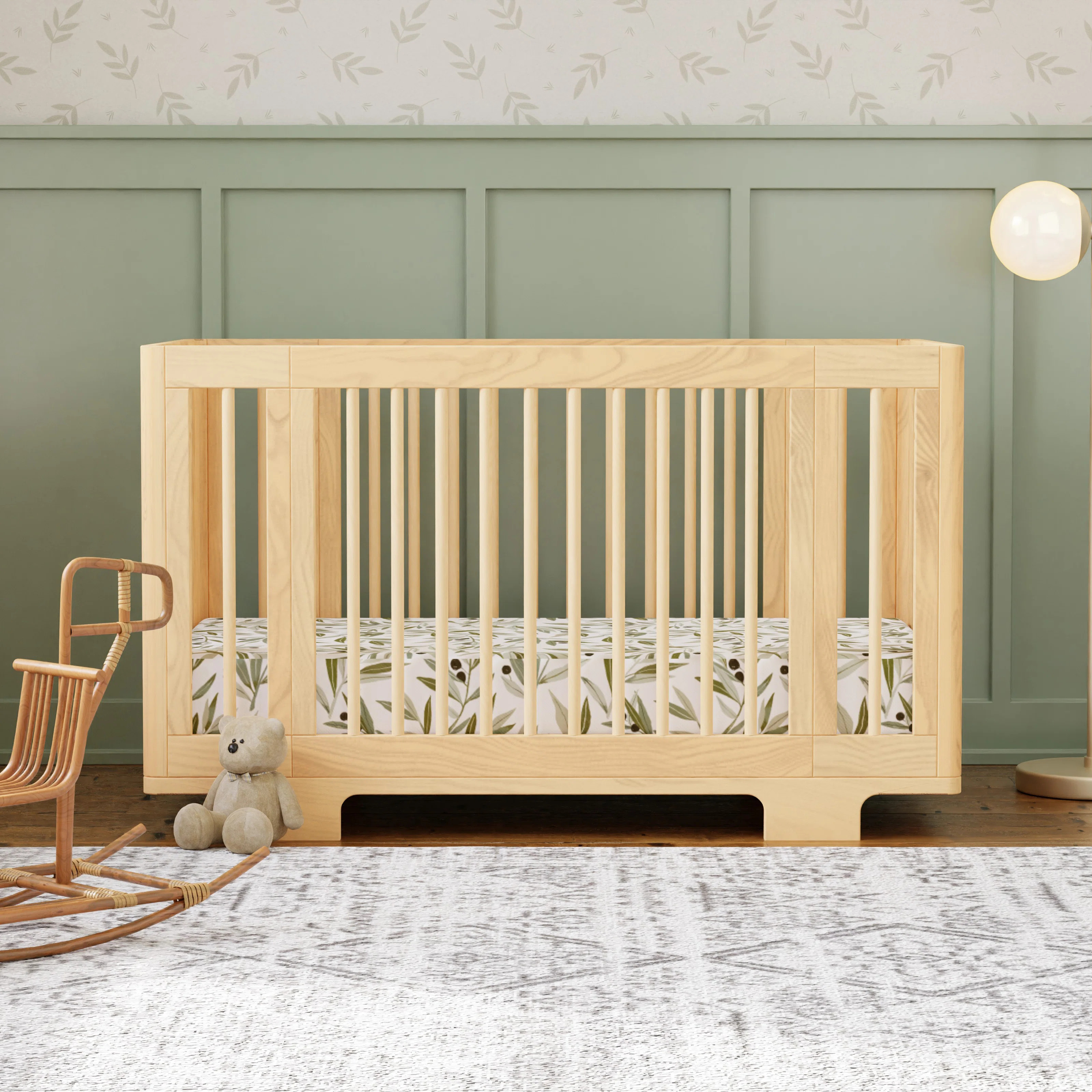 Natural Yuzu 8-in-1 Convertible Crib with All-Stages Conversion Kits (Part number: M23401N) | Wayfair Professional