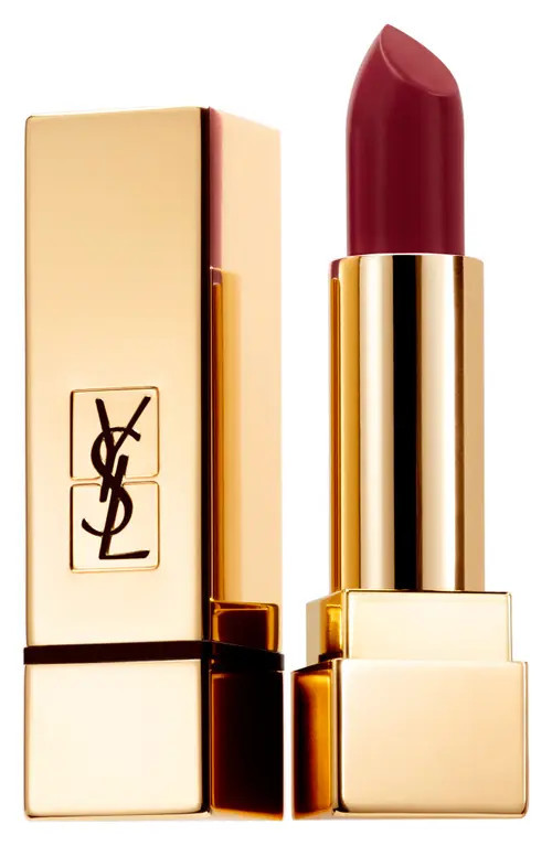 Yves Saint Laurent Rouge Pur Couture Matte Lipstick in 222 Black Red Code at Nordstrom | Nordstrom