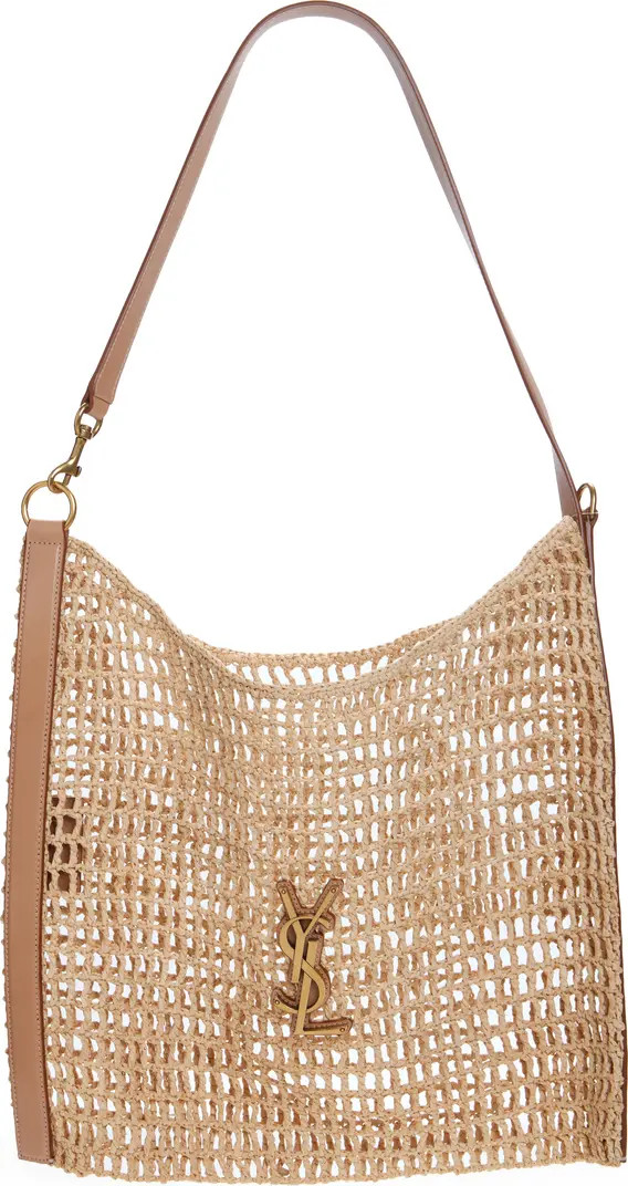Oxalis Raffia Macramé Shoulder Bag | Nordstrom