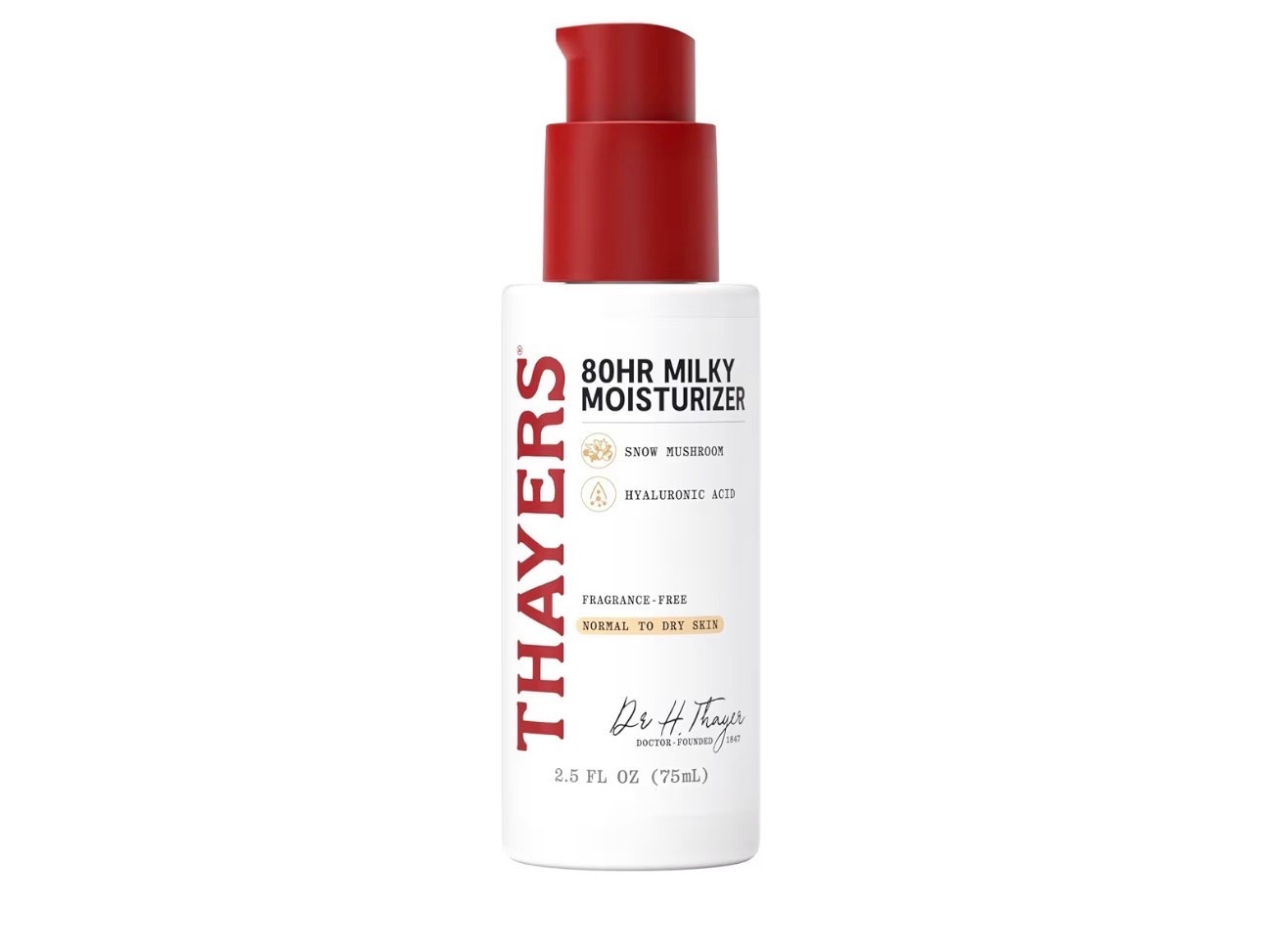 THAYERS 80HR Face Moisturizer, Face Cream with Hyaluronic Acid and Snow Mushroom, Milky Moisturizer, Lightweight Hydration for Normal to Dry Skin, Fragrance Free Skin Care, 2.5 Oz

#LTKBeauty #LTKSaleAlert #LTKselfcare