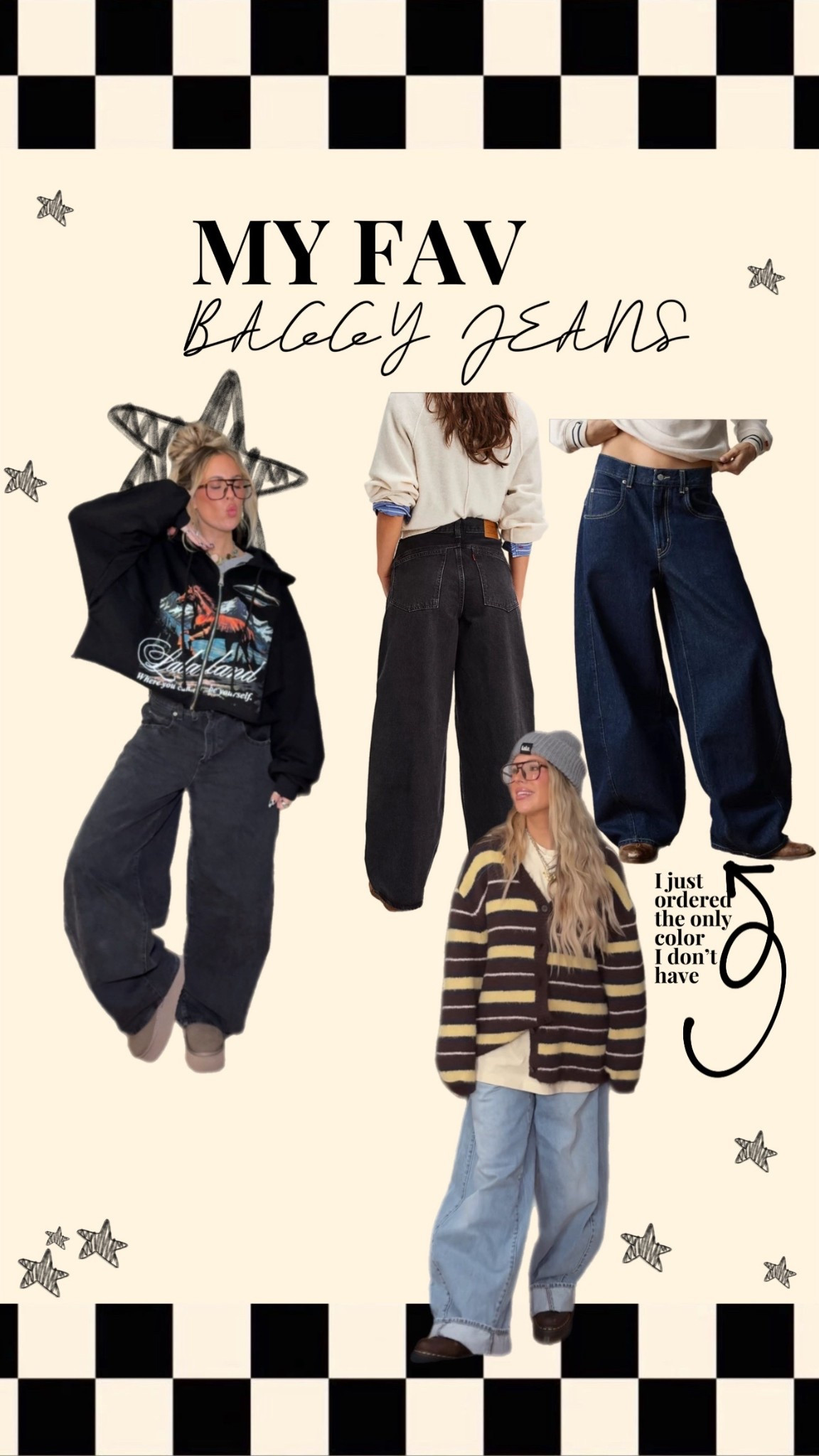 My fav baggy jeans!!! I just ordered the only color I don’t have, the super dark denim! 

#LTKgrwm #LTKootd