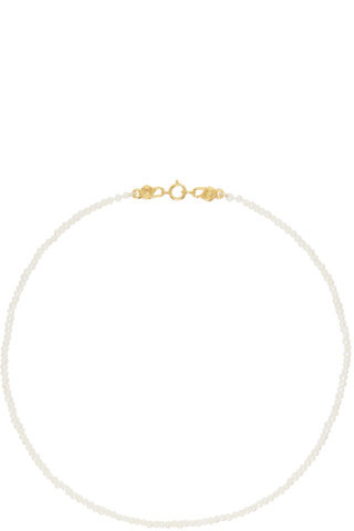 Mondo Mondo - White Petite Pearl Choker | SSENSE