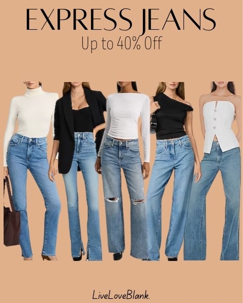Express jeans sale, save up to 40%
Everyday jeans 

#LTKSaleAlert #LTKOver40 #LTKmomlife