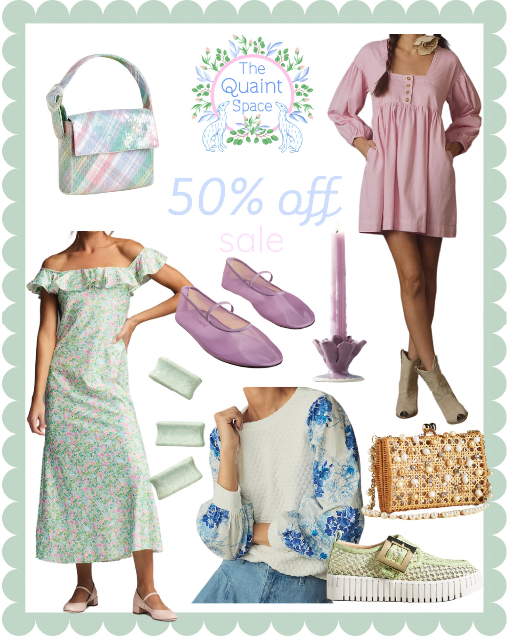 50% off sale finds that are so pretty! 

#LTKstyletip #LTKitbag #LTKhome