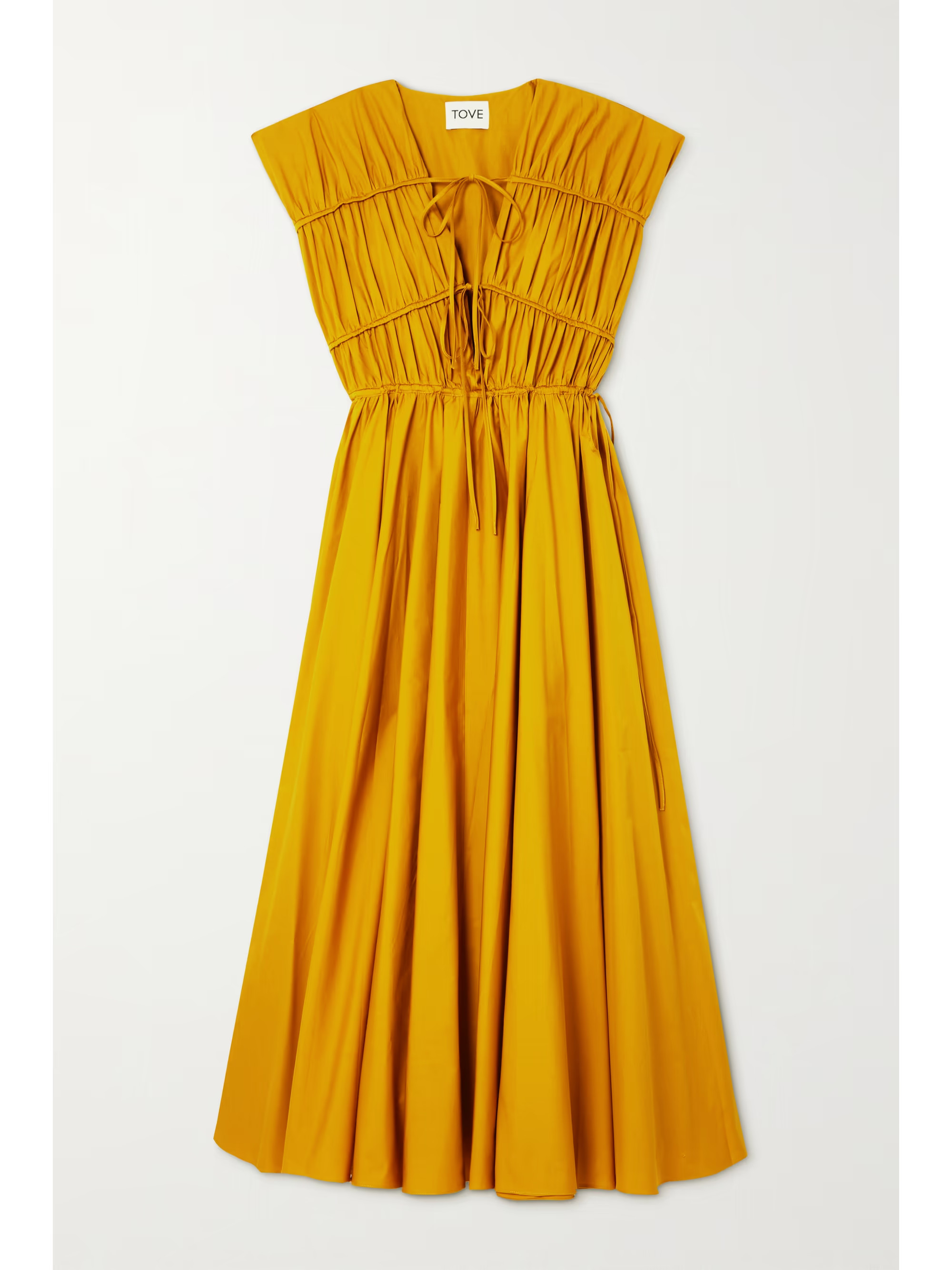 Cedar ruched organic cotton maxi dress | NET-A-PORTER (US)