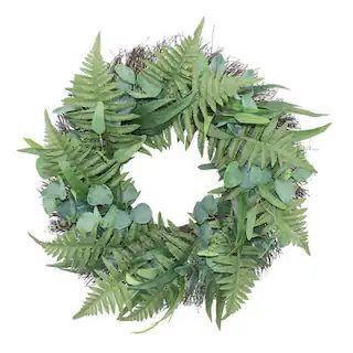 24" Eucalyptus & Fern Wreath by Ashland® | Michaels | Michaels Stores