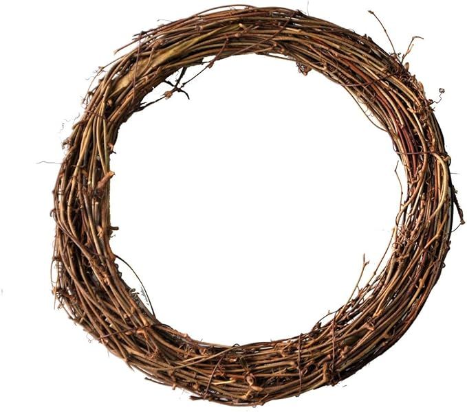 Simoutal Grapevine Wreath DIY Crafts Natural Dried Round Grapevines Wreath Bulk for Decoration, C... | Amazon (US)