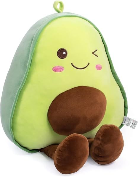 16.5 Inch Snuggly Stuffed Avocado Fruit Soft Plush Toy Hugging Pillow Gifts for Kids, Girl, Boy, ... | Amazon (US)