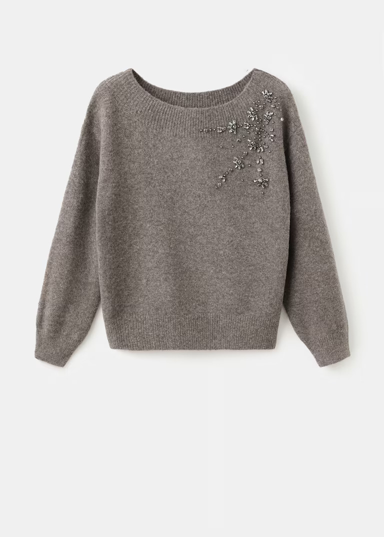 Crystal detail sweatshirt | Mango (US/MX/AU)