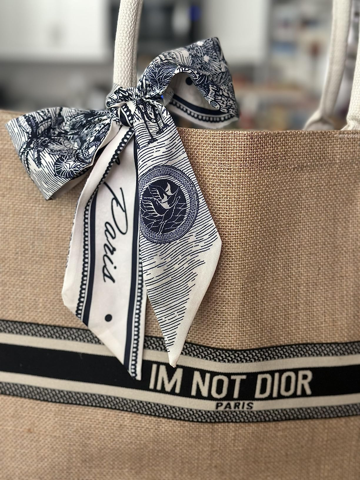 Large-Beach-Bag-Jute-Straw-Bag-Beach-Tote-Burlap-Shoulder-Reusable-Grocery-Shoulder-Handbag for Wome | Amazon (US)