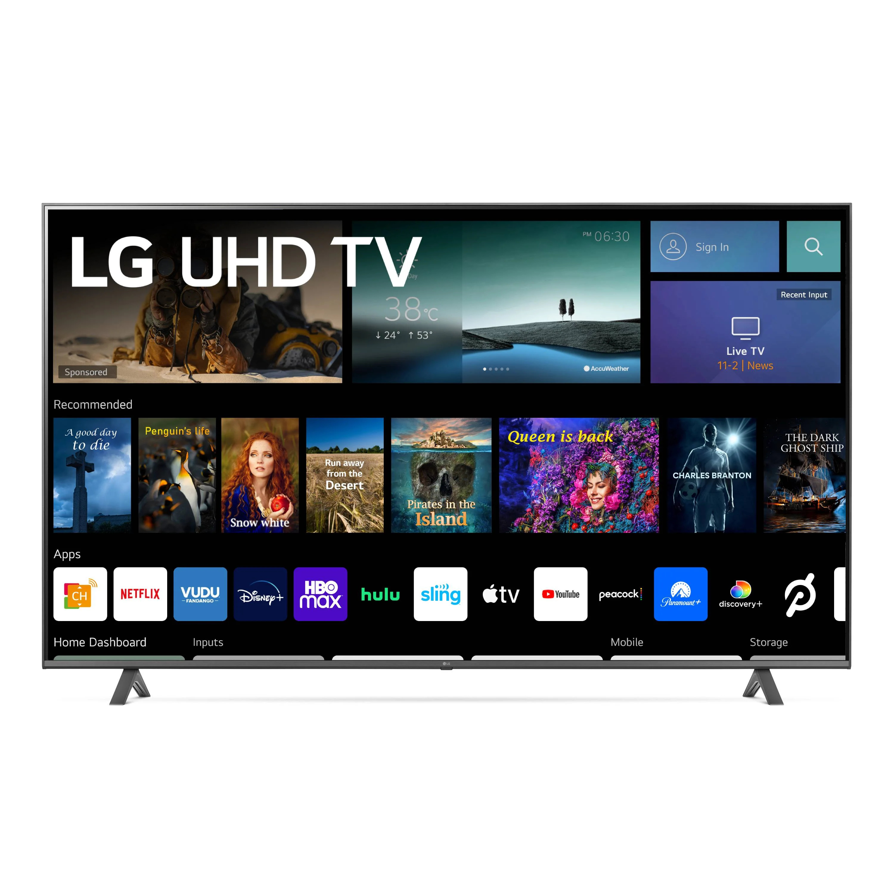 LG 70" Class 4K UHD 2160P webOS Smart TV - 70UQ7070ZUD | Walmart (US)