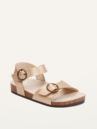 Faux-Leather Buckle Sandals for Toddler Girls | Old Navy (US)