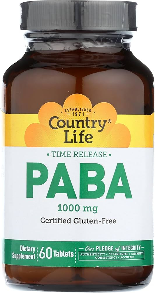 Country Life, Paba 1000Mg, 60 Count | Amazon (US)
