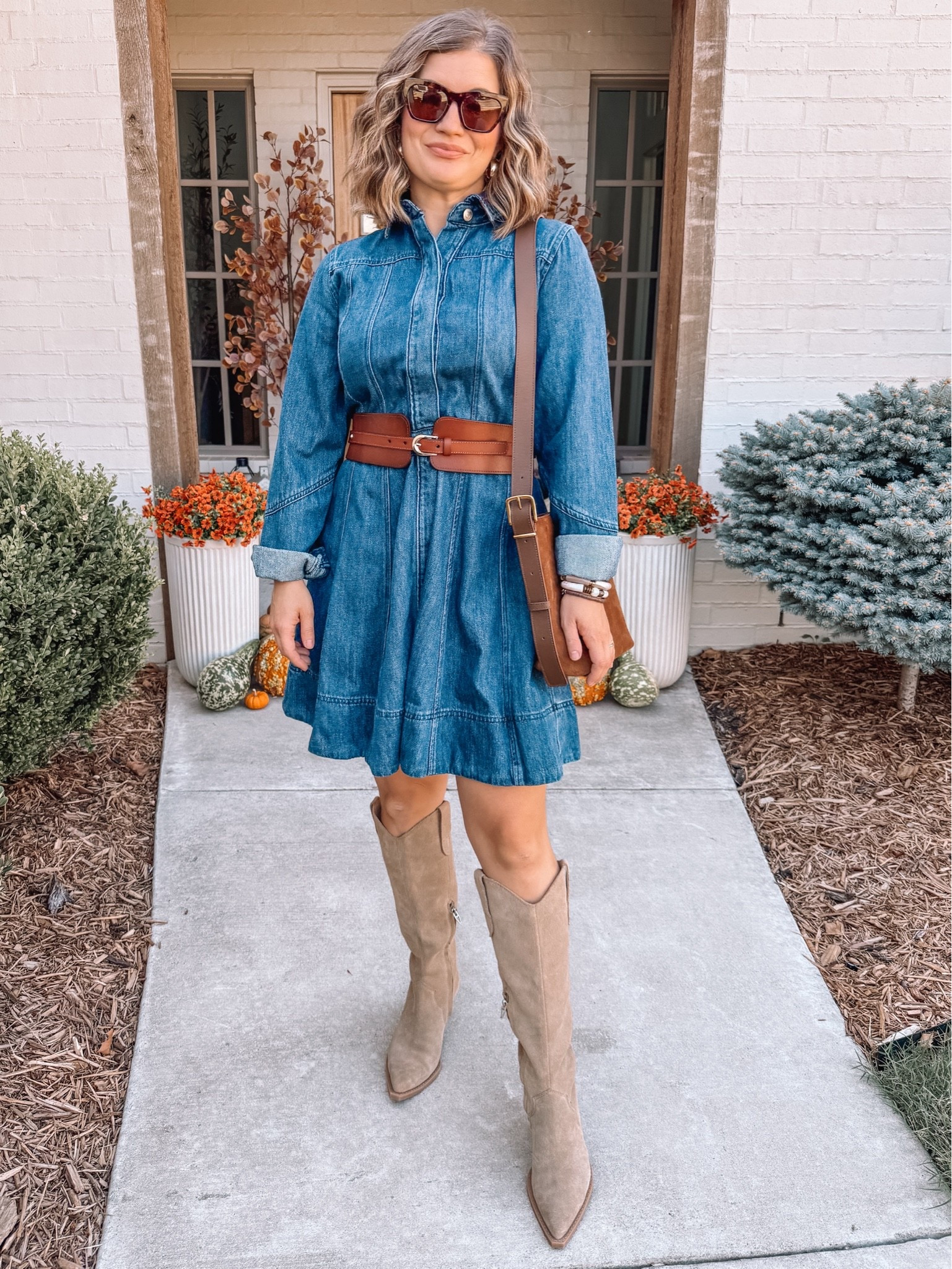 The cutest Walmart denim dress of all time!!

#LTKootd #LTKSeasonal