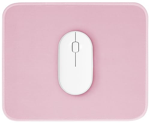 ZYAOTWQZ Pink Mouse Pad, Nice and Cute Mouse Pad, Splash-Proof Textured 10.2 x 8.2Inch, Stitched Edge Non-Slip Waterproof Rubber | Amazon (US)