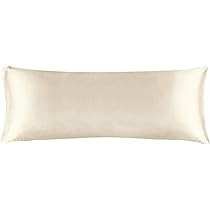 BEDELITE Satin Silk Body Pillow Pillowcase for Hair and Skin, Premium and Silky Beige Long Body Pill | Amazon (US)