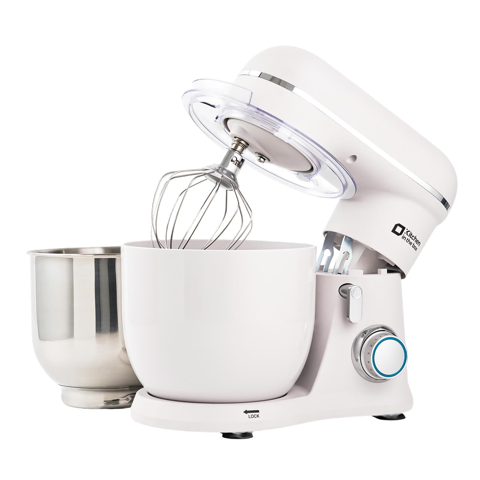 Kitchen in the box Small Stand Mixer, Mini Food Mixer for Baking with Two 3.5L Bowls, Dough Hook,... | Amazon (UK)