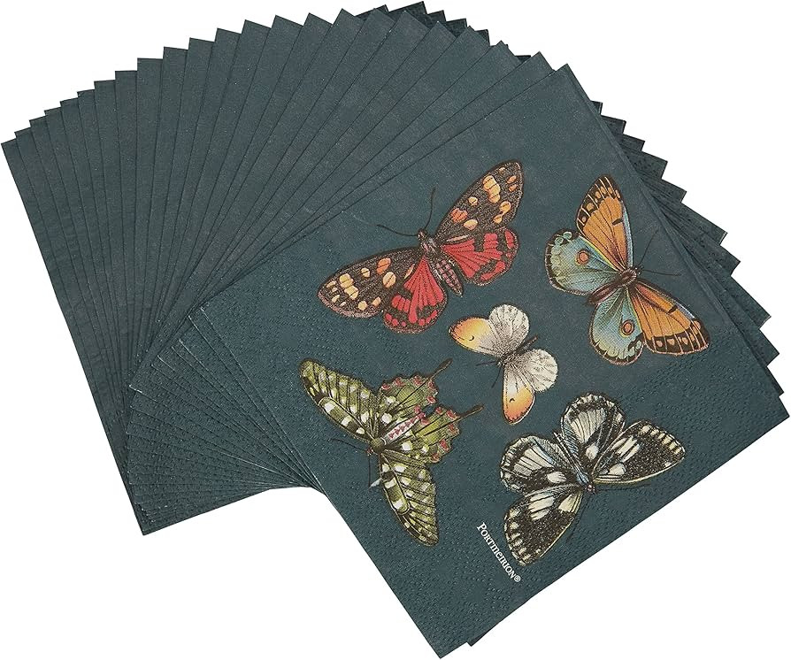 C.R. Gibson TW4-25236 Portmeirion Botanical Garden Disposable Paper Cocktail Napkins for Parties,... | Amazon (US)
