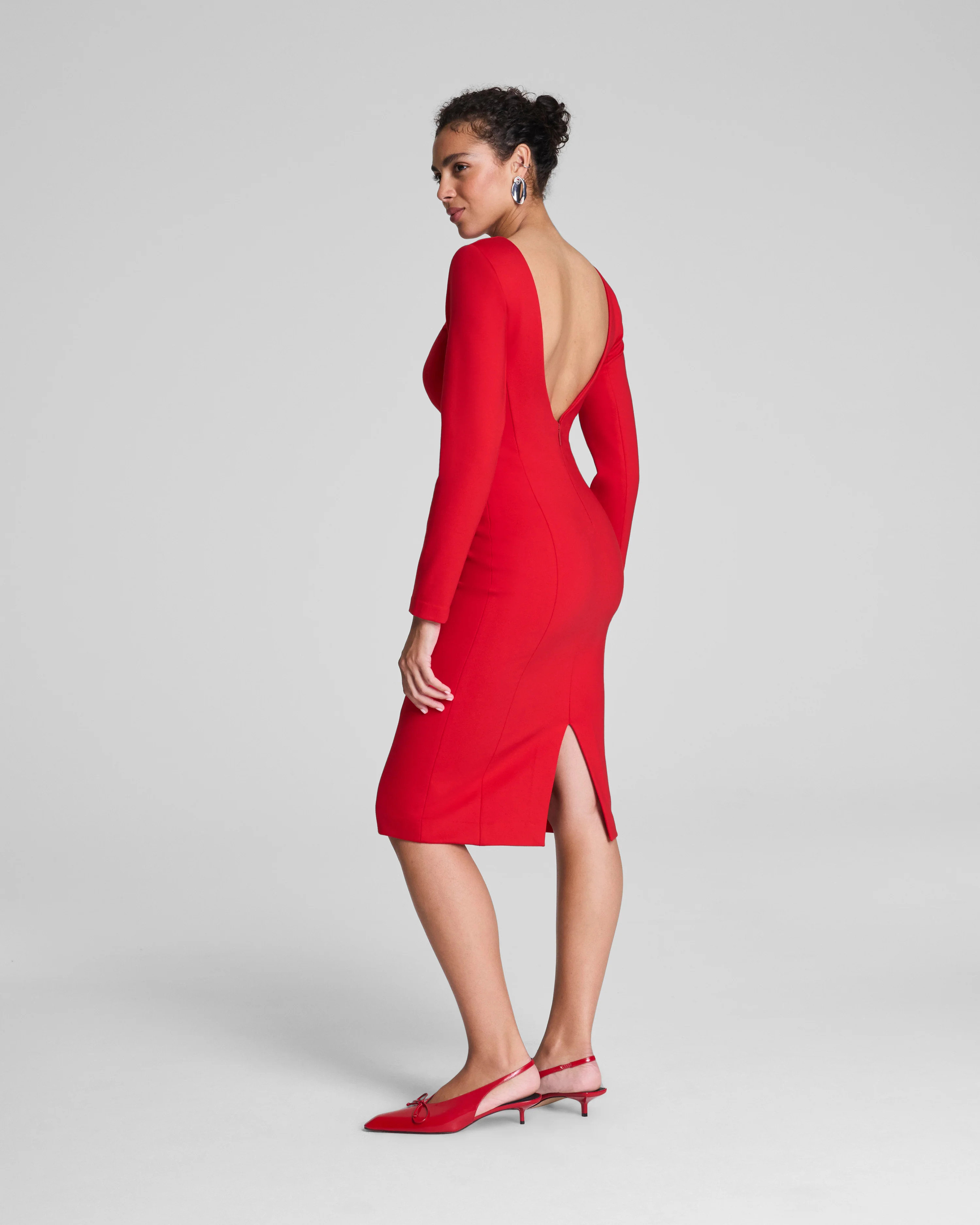 Ponte Low-Back Midi Dress | Spanx