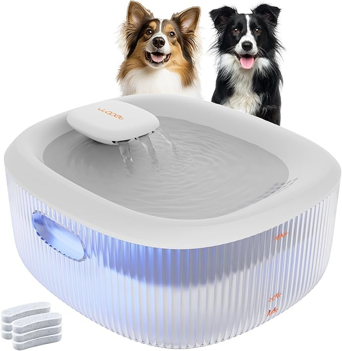 WOPET Dog Water Fountain for Large Dogs, 6L/205oz/1.7Gal Dog Water Bowl Dispenser, Automatic Cat ... | Amazon (US)