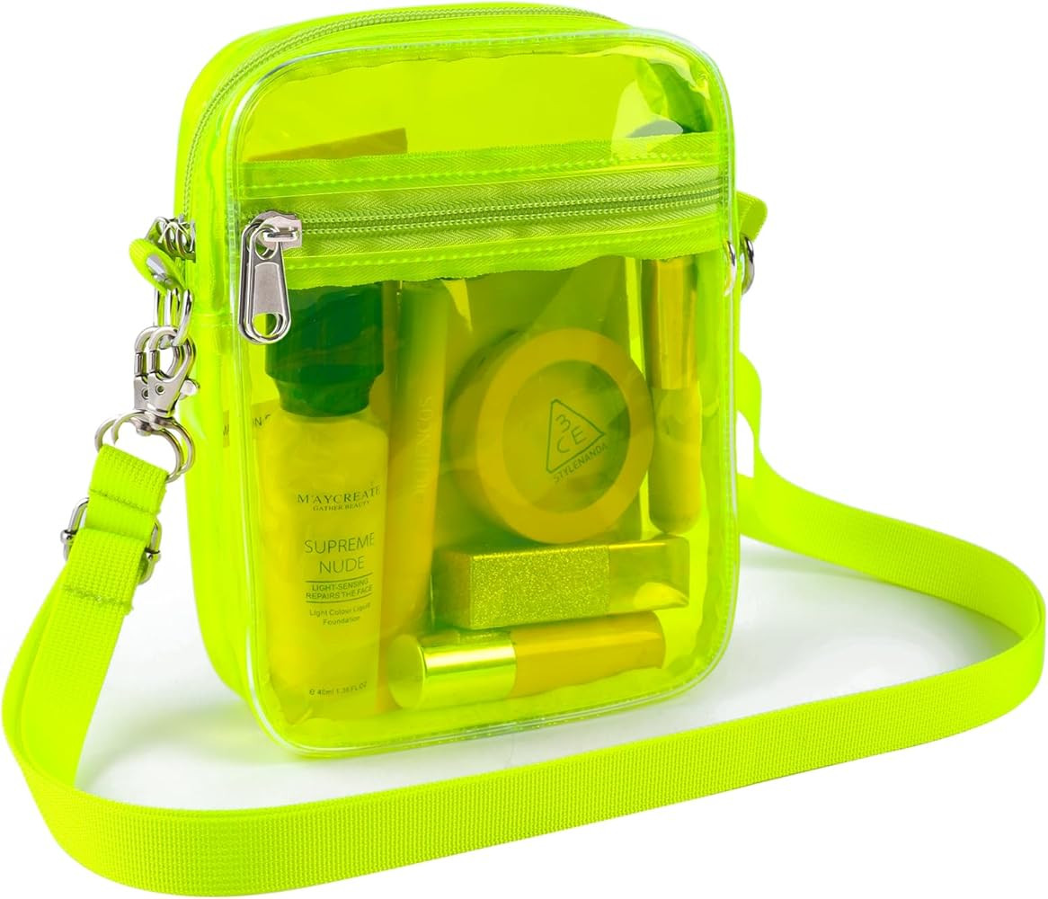 Clear Crossbody Purse Bag, Stadium Approved for Concerts, Festivals | Amazon (US)