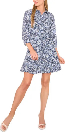 Ditsy Floral Button-Up Shirtdress | Nordstrom