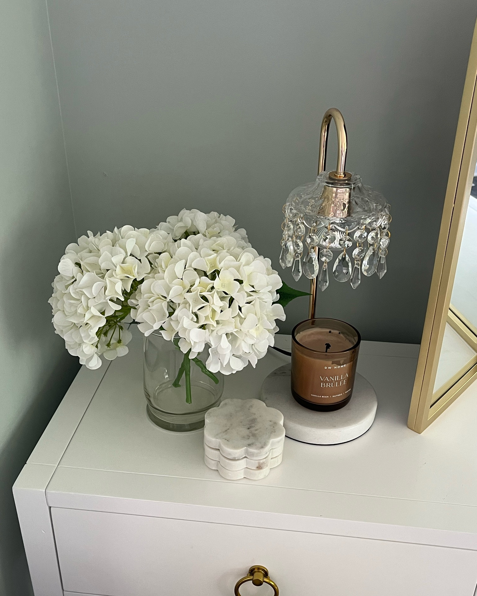 My new chandelier candle warmer 🕯️ Absolutely in love with how this looks in my office on my vanity! I wanted a small lamp to go here to offer some more light, but this candle warmer lamp is actually perfect! 🤍

Chandelier, lamp, home decor, chic classic home decor, lights, candle warmer, crystal, vanity, makeup vanity decor, amazon home

#LTKHome