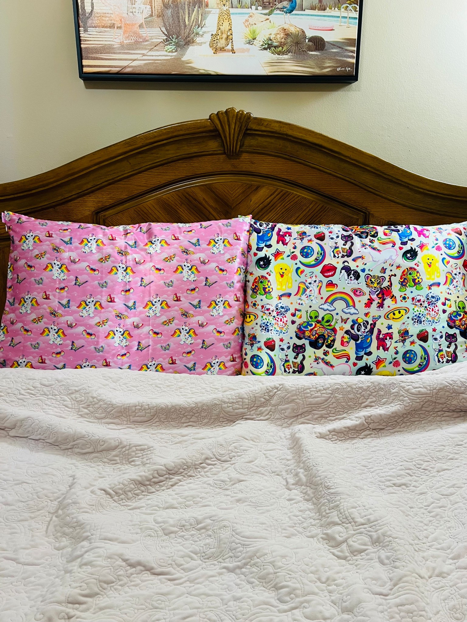 Calling all 90’s babies!! Lisa Frank pillowcases are here!!! I couldn’t decide between the pink or multi so I bought one of each! I love them and I love this company so much! 💖💖 #lisafrank #kitsch @lisafrank @kitsch 

#LTKdayinmylife #LTKHome #LTKmorningroutine