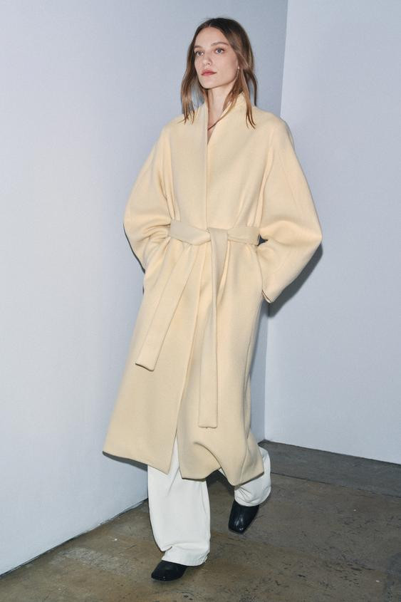 OVERSIZED WOOL BLEND COAT ZW COLLECTION | Zara US