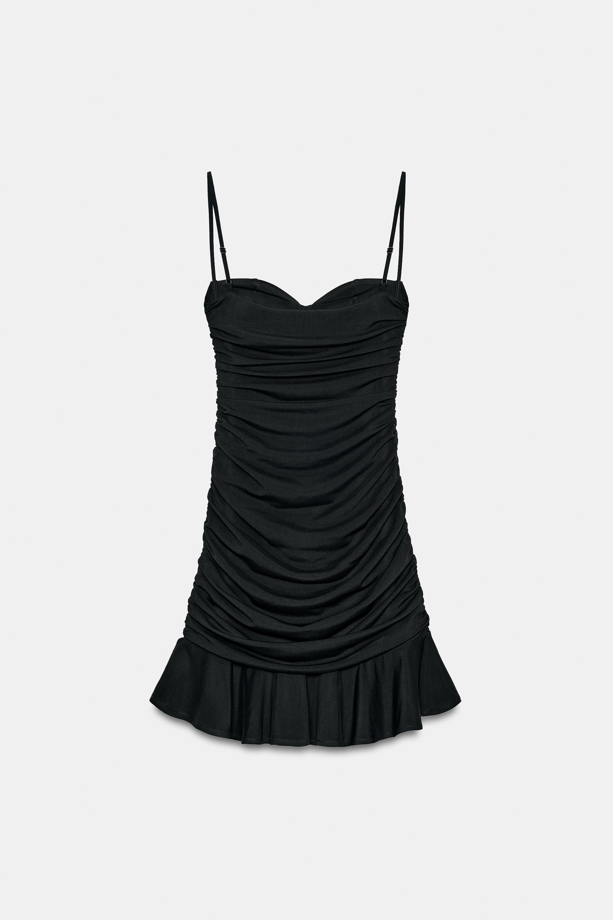 DRAPED RUFFLE DRESS | Zara US